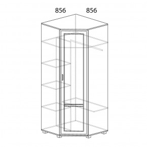 Шкаф угловой №243 Белла в Уфе - ufa.ok-mebel.com | фото 2
