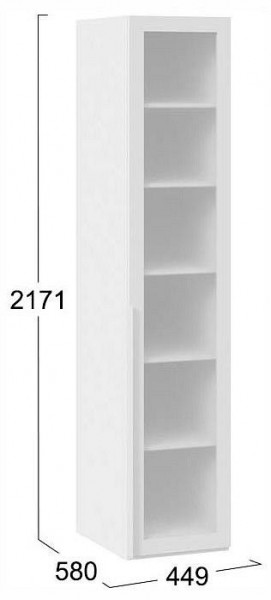 Шкаф-витрина Порто СМ-393.07.008 в Уфе - ufa.ok-mebel.com | фото 3