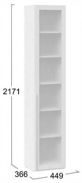 Шкаф-витрина Порто СМ-393.07.213 в Уфе - ufa.ok-mebel.com | фото 4