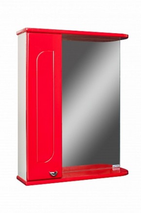 Шкаф-зеркало Радуга Красный 50 левый АЙСБЕРГ (DA1122HZR) в Уфе - ufa.ok-mebel.com | фото