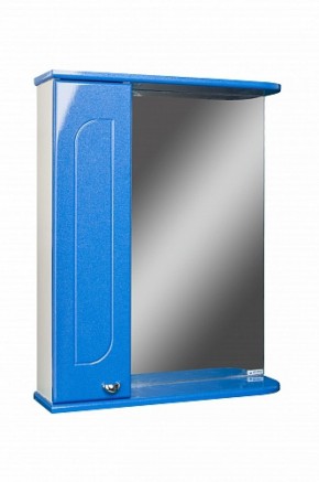 Шкаф-зеркало Радуга Синий металлик 55 левый АЙСБЕРГ (DA1129HZR) в Уфе - ufa.ok-mebel.com | фото