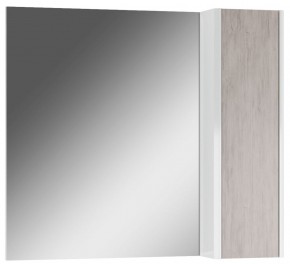 Шкаф-зеркало Uno 80 Дуб серый левый/правый Домино (DU1504HZ) в Уфе - ufa.ok-mebel.com | фото