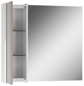Шкаф-зеркало Uno 80 Дуб серый левый/правый Домино (DU1504HZ) в Уфе - ufa.ok-mebel.com | фото 4