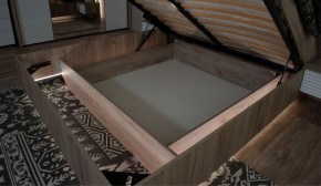 Спальня Джулия Кровать 160 МИ с подъемным механизмом Дуб крафт серый в Уфе - ufa.ok-mebel.com | фото 3