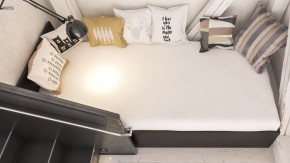 Стандарт Кровать 0900, цвет венге, ШхГхВ 93,5х203,5х70 см., сп.м. 900х2000 мм., без матраса, основание есть в Уфе - ufa.ok-mebel.com | фото 6