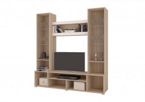 Стенка АНТАЛИЯ 2 (Сонома/Графит софт) в Уфе - ufa.ok-mebel.com | фото 2
