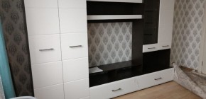 Стенка Ненси 1 (Венге/Белый глянец) в Уфе - ufa.ok-mebel.com | фото 5