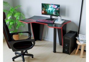 Компьютерный стол Алид черный / красный в Уфе - ufa.ok-mebel.com | фото 1