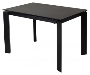 Стол CORNER 120 MATT BLACK MARBLE SOLID CERAMIC / BLACK, ®DISAUR в Уфе - ufa.ok-mebel.com | фото