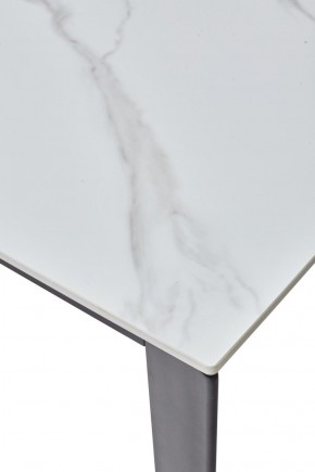 Стол CORNER 120 MATT WHITE MARBLE SOLID CERAMIC / BLACK, ®DISAUR в Уфе - ufa.ok-mebel.com | фото 8