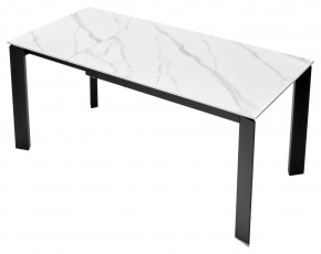 Стол CORNER 120 MATT WHITE MARBLE SOLID CERAMIC / BLACK, ®DISAUR в Уфе - ufa.ok-mebel.com | фото 7