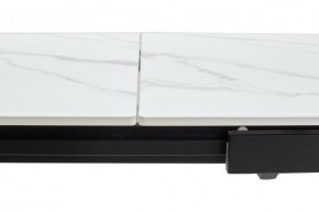 Стол CORNER 120 MATT WHITE MARBLE SOLID CERAMIC / BLACK, ®DISAUR в Уфе - ufa.ok-mebel.com | фото 8