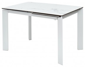Стол CORNER 120 MATTE STATUARIO Белый мрамор матовый керамика, стекло/ белый каркас, ®DISAUR в Уфе - ufa.ok-mebel.com | фото 2