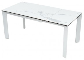 Стол CORNER 120 MATTE STATUARIO Белый мрамор матовый керамика, стекло/ белый каркас, ®DISAUR в Уфе - ufa.ok-mebel.com | фото 3