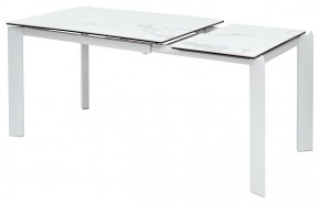 Стол CORNER 120 MATTE STATUARIO Белый мрамор матовый керамика, стекло/ белый каркас, ®DISAUR в Уфе - ufa.ok-mebel.com | фото 4