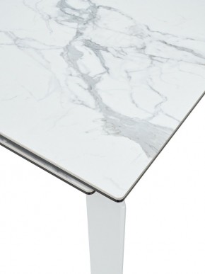Стол CORNER 120 MATTE STATUARIO Белый мрамор матовый керамика, стекло/ белый каркас, ®DISAUR в Уфе - ufa.ok-mebel.com | фото 6