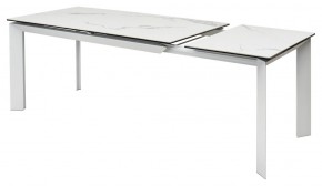 Стол CREMONA 140 MATTE STATUARIO Белый мрамор матовый, керамика/ белый каркас, ®DISAUR в Уфе - ufa.ok-mebel.com | фото 6