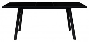 Стол ФИН 120 Черный, стекло/ Черный каркас М-City в Уфе - ufa.ok-mebel.com | фото