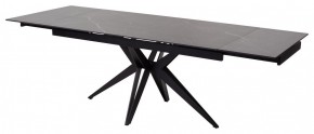 Стол FORIO 160 MATT BLACK MARBLE SOLID CERAMIC / BLACK, ®DISAUR в Уфе - ufa.ok-mebel.com | фото 4