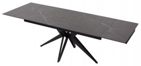 Стол FORIO 160 MATT BLACK MARBLE SOLID CERAMIC / BLACK, ®DISAUR в Уфе - ufa.ok-mebel.com | фото 5