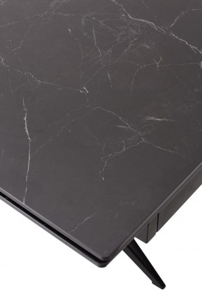 Стол FORIO 160 MATT BLACK MARBLE SOLID CERAMIC / BLACK, ®DISAUR в Уфе - ufa.ok-mebel.com | фото 9