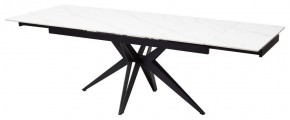 Стол FORIO 160 MATT WHITE MARBLE SOLID CERAMIC / BLACK, ®DISAUR в Уфе - ufa.ok-mebel.com | фото 4