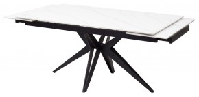 Стол FORIO 160 MATT WHITE MARBLE SOLID CERAMIC / BLACK, ®DISAUR в Уфе - ufa.ok-mebel.com | фото 6