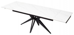 Стол FORIO 160 MATT WHITE MARBLE SOLID CERAMIC / BLACK, ®DISAUR в Уфе - ufa.ok-mebel.com | фото 7