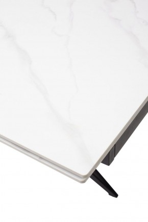 Стол FORIO 160 MATT WHITE MARBLE SOLID CERAMIC / BLACK, ®DISAUR в Уфе - ufa.ok-mebel.com | фото 9