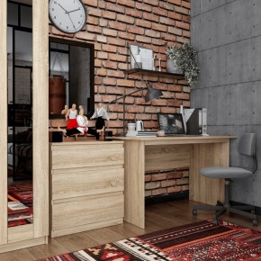 Стол КАСТОР письменный 120х65, цвет Дуб Сонома в Уфе - ufa.ok-mebel.com | фото 3
