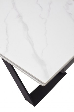 Стол LIVORNO 180 MATT WHITE MARBLE SOLID CERAMIC / BLACK, ®DISAUR в Уфе - ufa.ok-mebel.com | фото 9