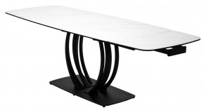 Стол MATERA 160 MARBLES KL-99 Белый мрамор матовый, итальянская керамика/ черный каркас, ®DISAUR в Уфе - ufa.ok-mebel.com | фото 8