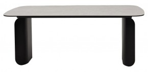 Стол NORD 200 TL-102 Бежевый мрамор, испанская керамика / черный каркас, ®DISAUR в Уфе - ufa.ok-mebel.com | фото 4