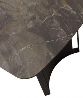 Стол RASMUS 160 KL-80 Серый мрамор, итальянская керамика / черный каркас, ®DISAUR в Уфе - ufa.ok-mebel.com | фото 9