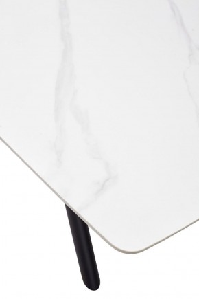 Стол RIVOLI 140 MATT WHITE MARBLE SOLID CERAMIC / BLACK, ®DISAUR в Уфе - ufa.ok-mebel.com | фото 9