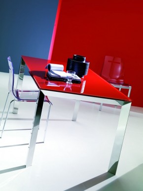 Стол SIRIO (42,38G) 110/150х75хН75 см (G093 LEGS/ M089 FRAME/C152 черн глянц ст) в Уфе - ufa.ok-mebel.com | фото