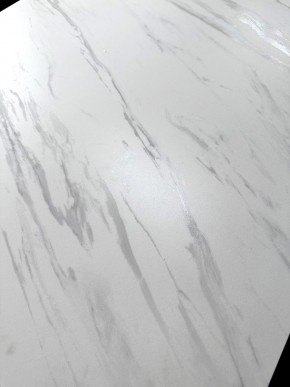 Стол VASTO 180 MARBLES KL-99 Белый мрамор матовый, итальянская керамика/ черный каркас, ®DISAUR в Уфе - ufa.ok-mebel.com | фото 3