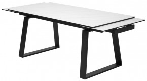 Стол VASTO 180 MARBLES KL-99 Белый мрамор матовый, итальянская керамика/ черный каркас, ®DISAUR в Уфе - ufa.ok-mebel.com | фото 6