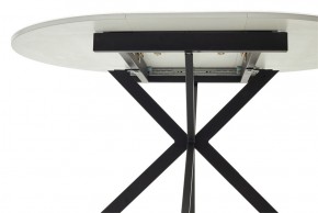 Стол ВЕГА D110 раскладной Белый, стекло/ черный каркас М-City в Уфе - ufa.ok-mebel.com | фото 9