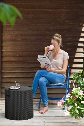 Столик-холодильник Кул-Стул (Cool stool) графит в Уфе - ufa.ok-mebel.com | фото