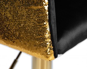 Стул барный DOBRIN DARCY GOLD SHINY, черный велюр с золотыми пайетками в Уфе - ufa.ok-mebel.com | фото 7