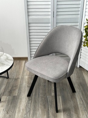 Стул DUNA 360 град. поворот. B22 Серый, велюр / черный каркас, М-City в Уфе - ufa.ok-mebel.com | фото 8