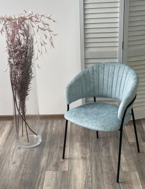 Стул ГЕММА, цвет RAIN 7 breeze, велюр / черный каркас М-City в Уфе - ufa.ok-mebel.com | фото 4