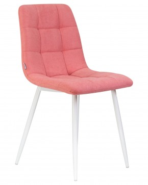 Стул обеденный DOBRIN ALEX, белые ножки, розовая ткань (UF860-05B) в Уфе - ufa.ok-mebel.com | фото 2