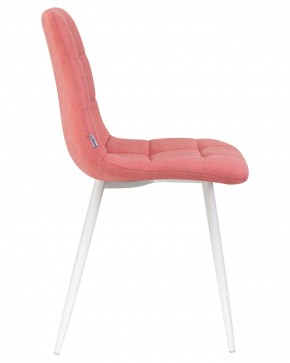 Стул обеденный DOBRIN ALEX, белые ножки, розовая ткань (UF860-05B) в Уфе - ufa.ok-mebel.com | фото 3