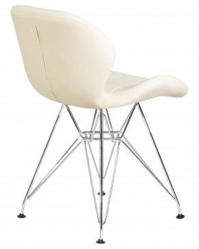 Стул обеденный DOBRIN BUTTERFLY CHROME, ножки хром, цвет кремовый в Уфе - ufa.ok-mebel.com | фото 4