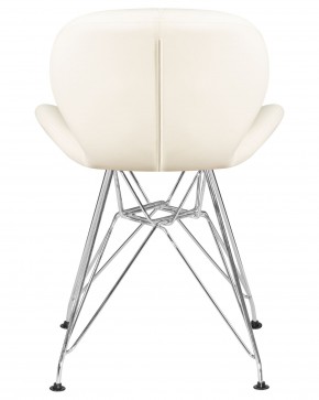 Стул обеденный DOBRIN BUTTERFLY CHROME, ножки хром, цвет кремовый в Уфе - ufa.ok-mebel.com | фото 5