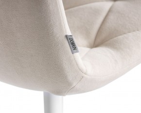 Стул обеденный DOBRIN CHILLY ROMBO, Бежевый Simple 44, основание белое в Уфе - ufa.ok-mebel.com | фото 10