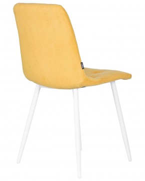 Стул обеденный DOBRIN CHILLY ROMBO, Горчичный Simple 15, основание белый в Уфе - ufa.ok-mebel.com | фото 4