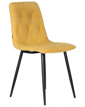 Стул обеденный DOBRIN CHILLY ROMBO, Горчичный Simple 15, основание черное в Уфе - ufa.ok-mebel.com | фото 2